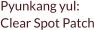 Pyunkang yul:  Clear Spot Patch